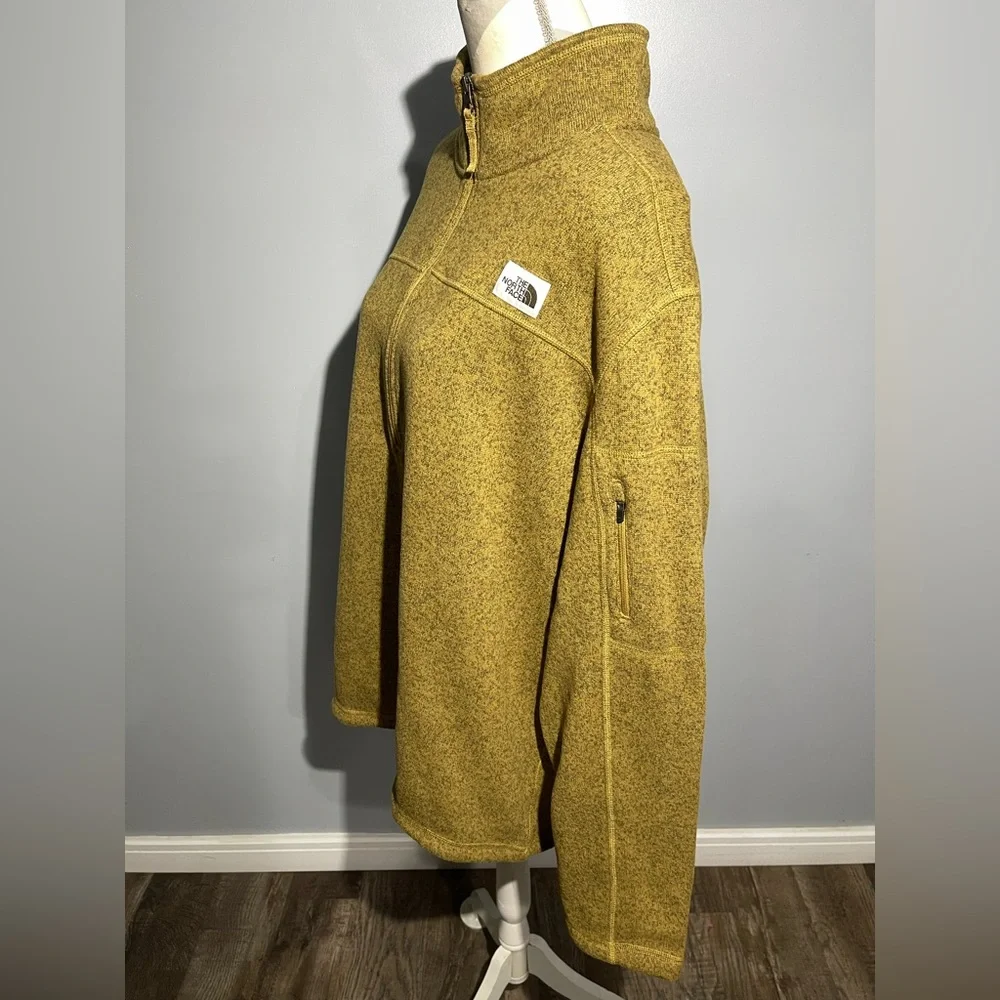 The North‎ Face Mustard Yellow Half-Zip Fleece